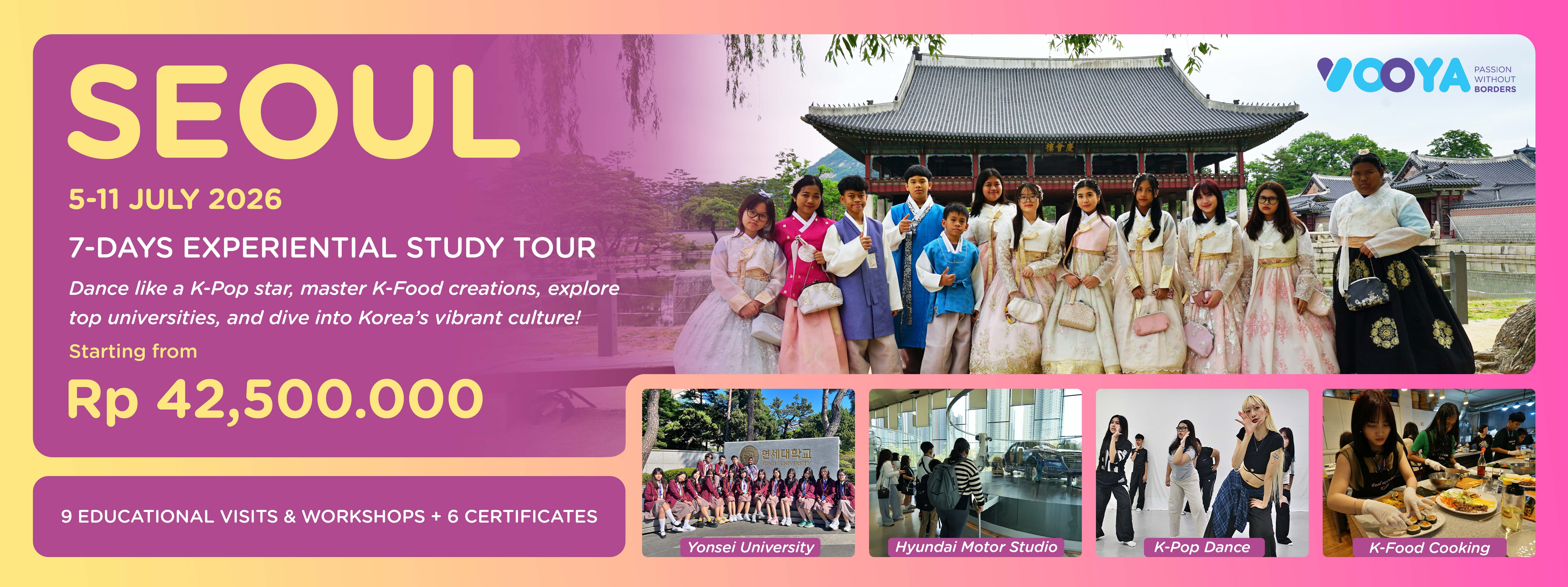 Seoul Experiential Study Tour - Registration Fee
